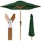 Best Choice Products 10ft Outdoor Woodgrain Pattern Steel Market Patio Umbrella w/ Crank, Tilt